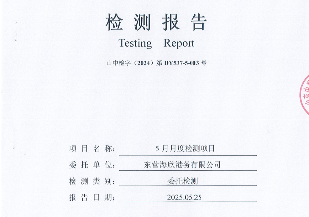 东营海欣港务有限公司-5月份环境检测报告（17-20有组织）