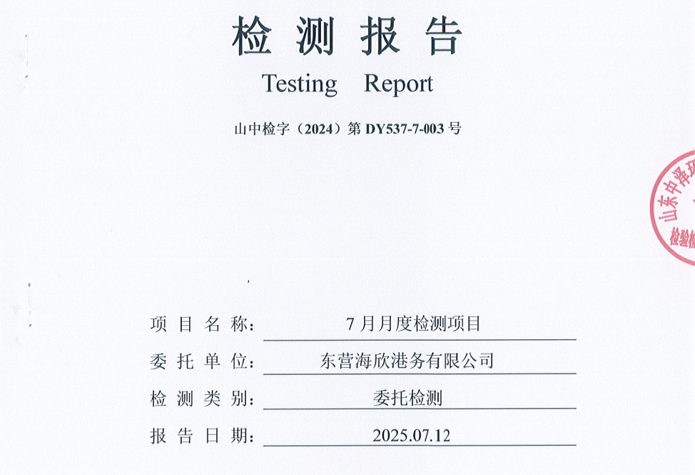 东营海欣港务有限公司-7月份环境检测报告（17-20）